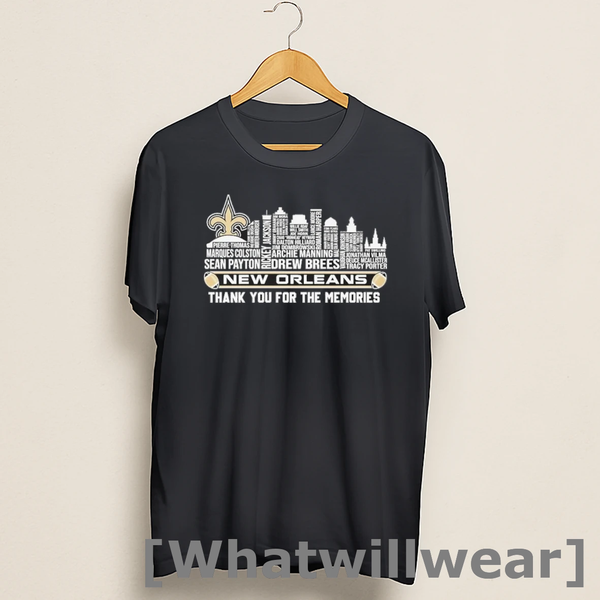 Official New Orleans City Text Thank You For The Memories Shirts