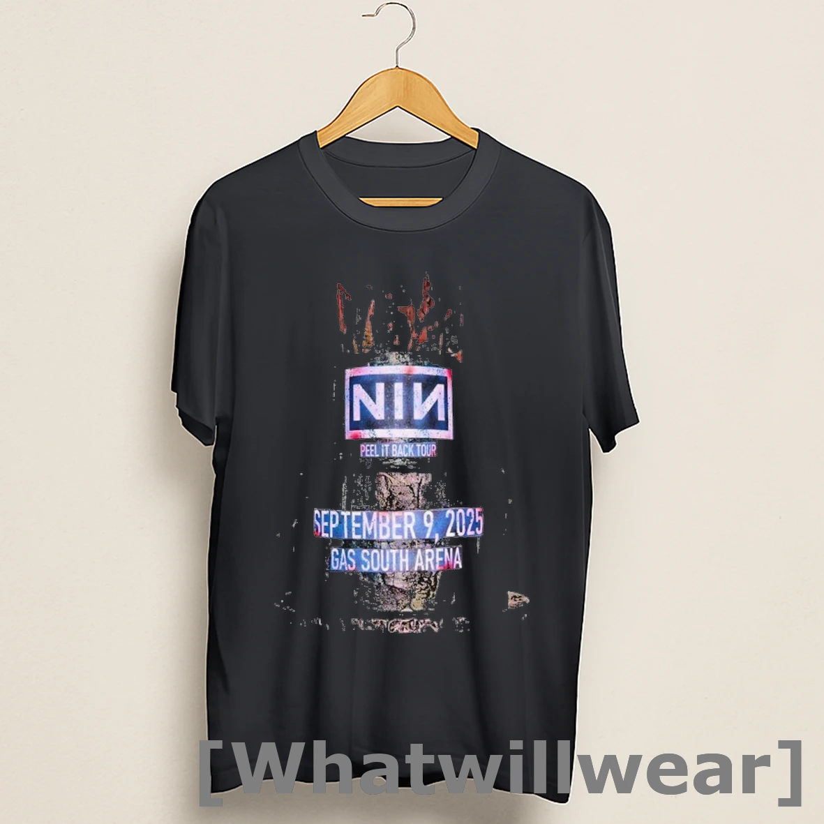 Official Nine Inch Nails Sep 09 2025 Gas South Arena Duluth Ga Shirts
