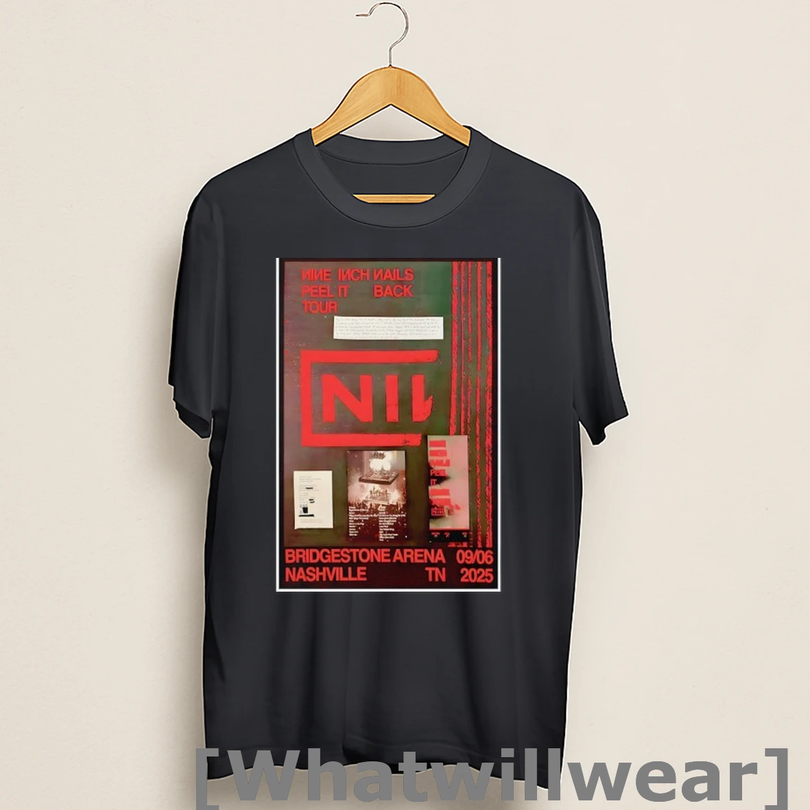 Official Nine Inch Nails September 6 2025 Nashville Tn Concert Shirts