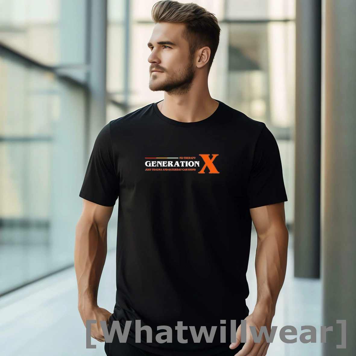 Official No Therapy Generation X Just Trauma And Saturday Cartoons Tshirts Sweater