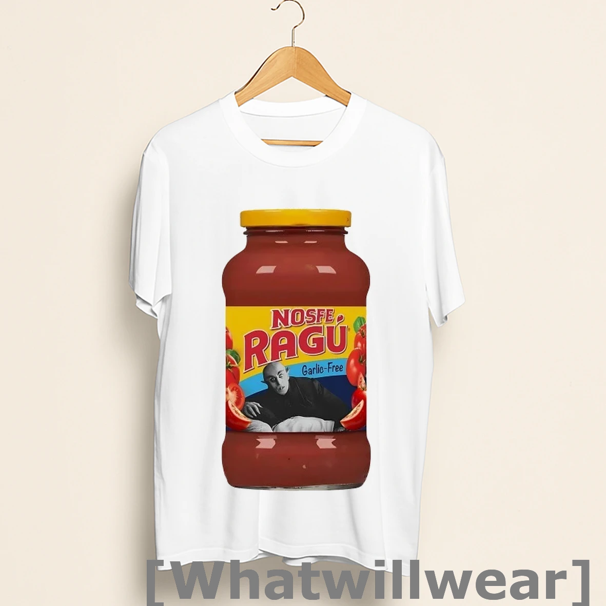 Official Nosferatu Nosferagu Pasta Sauce Garlic Free Halloween Shirts