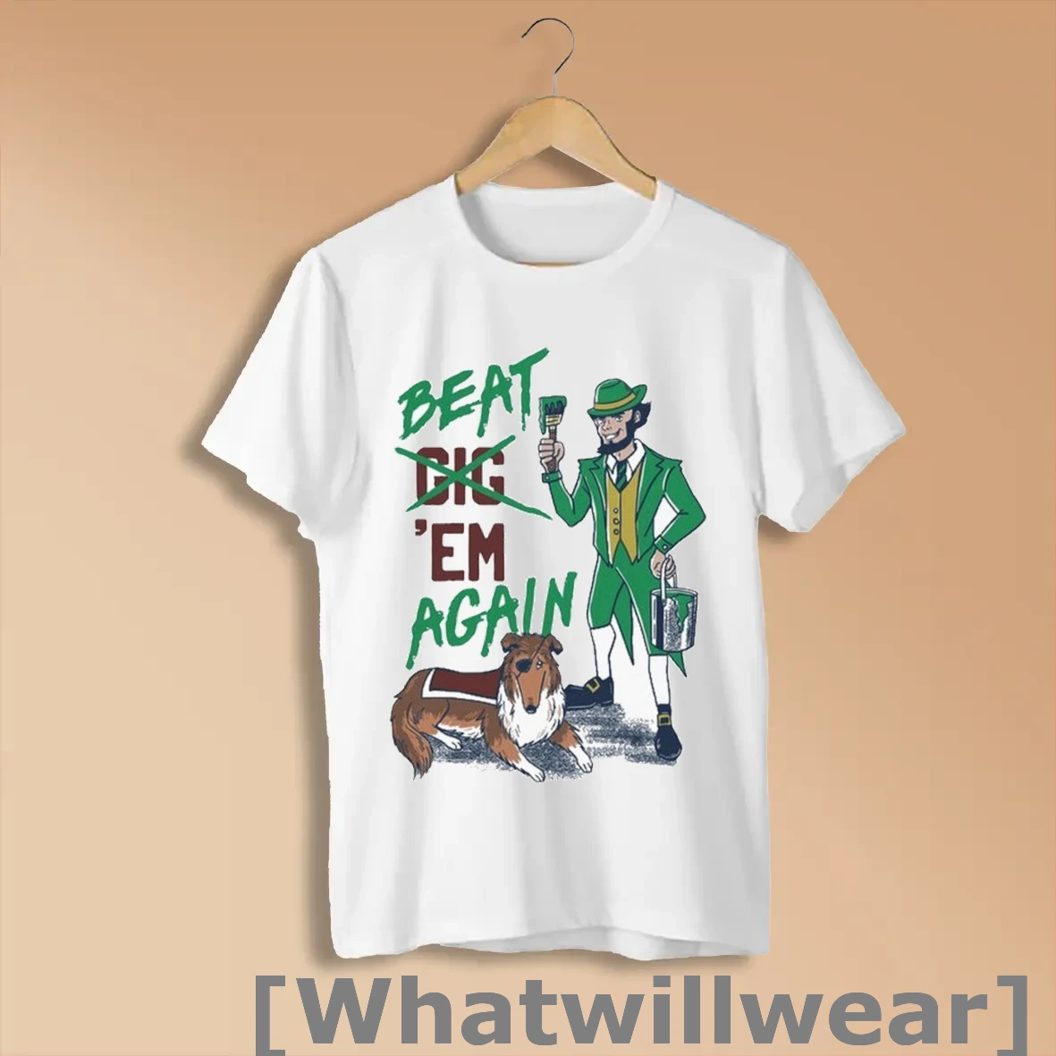 Official Notre Dame Fighting Irish Mississippi State Bulldogs Beat Em Again Mascot Shirts