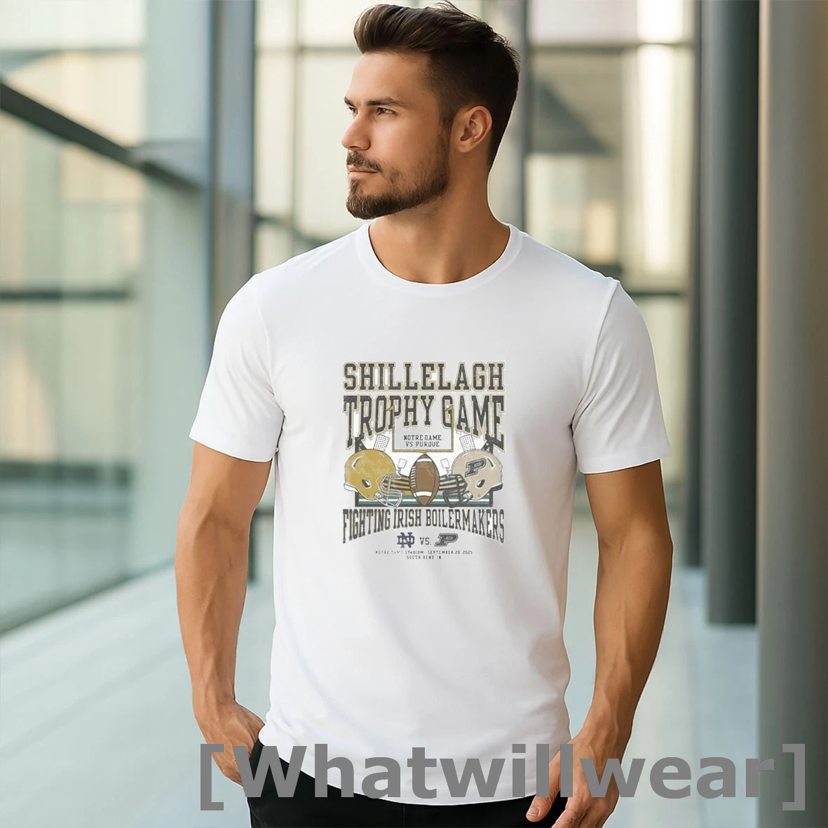 Official Notre Dame Fighting Irish Vs Purdue Boilermakers 2025 Shillelagh Trophy Game Tshirts Sweater