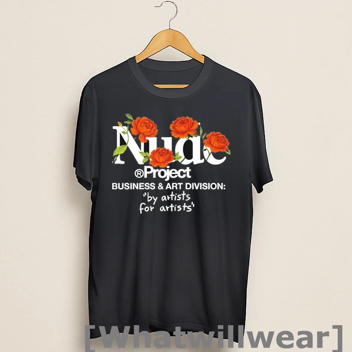 Official Nude Project Business And Art Division Artists Play With Logo Shirts
