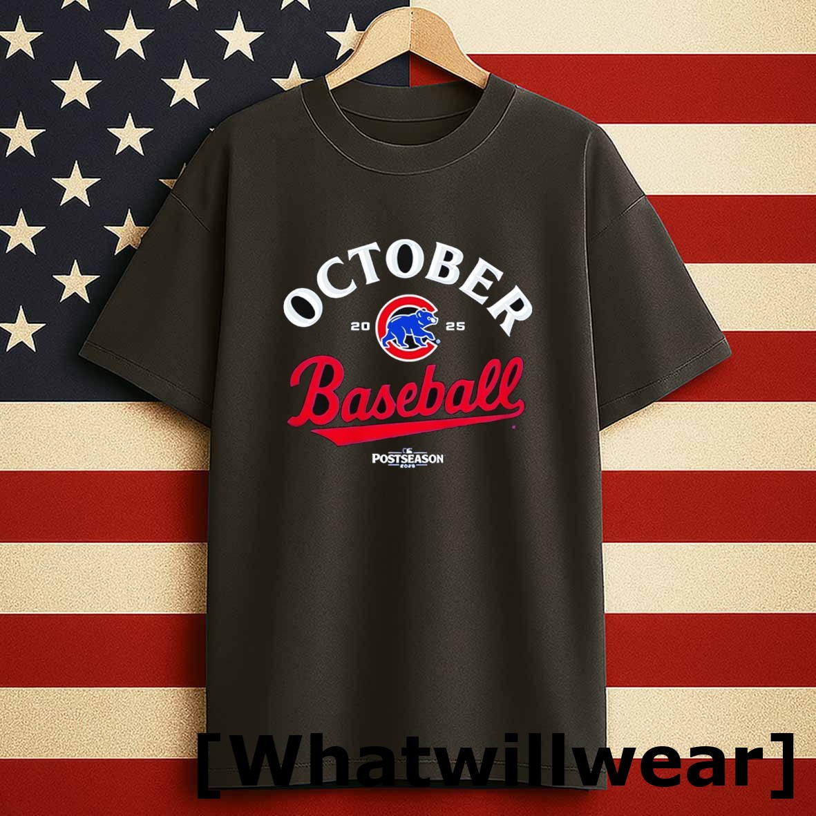 Official October Baseball Chicago Cubs 2025 Mlb Postseason Tshirts Sweater
