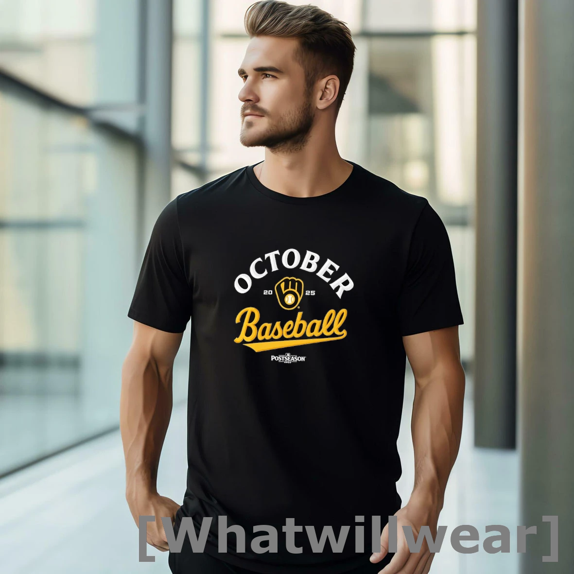 Official October Baseball Milwaukee Brewers 2025 Mlb Postseason Tshirts Sweater