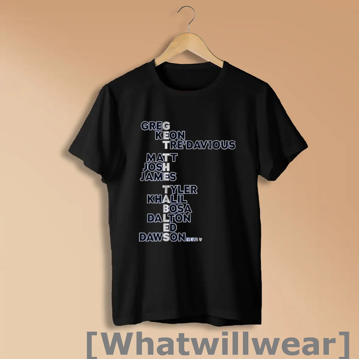 Official Official Buffalo Bills Get The Tables Names Greg Keon Tredavious Matt Josh James Tyler Khalil Bosa Dalton Ed Dawson T Shirts