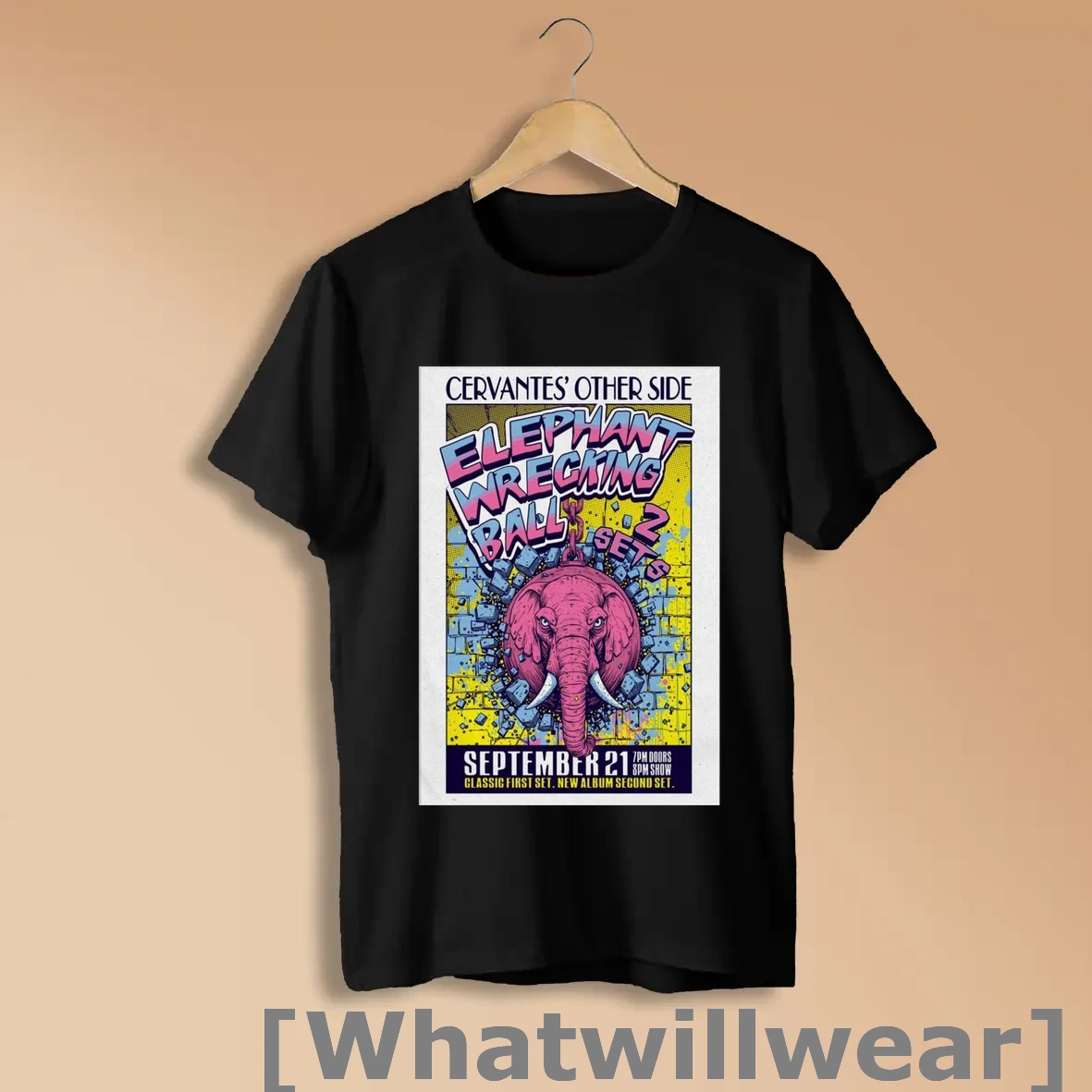 Official Official Cervantes Other Side Elephant Wrecking Ball In Denver Co On September 21 2025 T Shirts