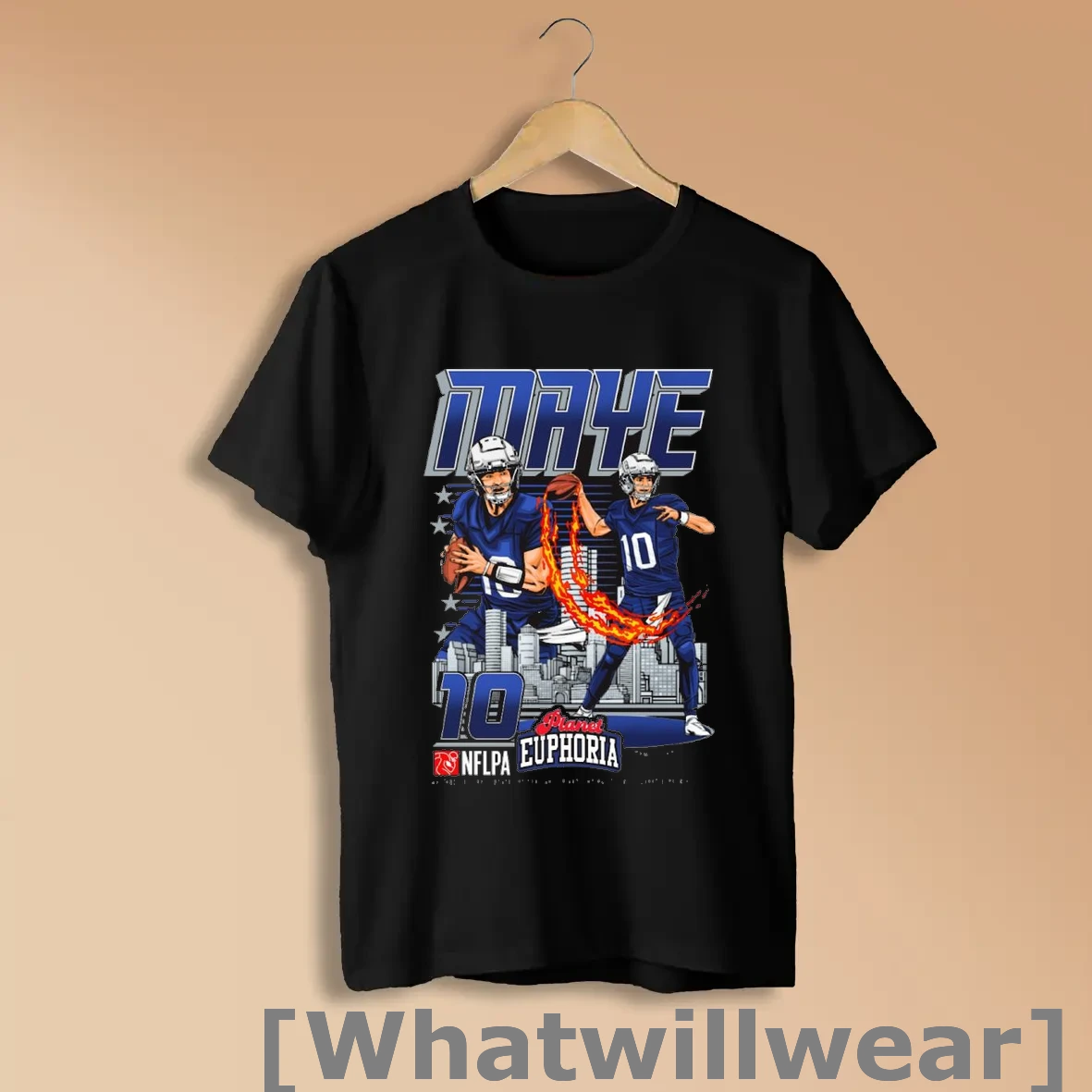 Official Official Drake Maye V2 New England Patriots Nfl Football Planet Euphoria Art T Shirts