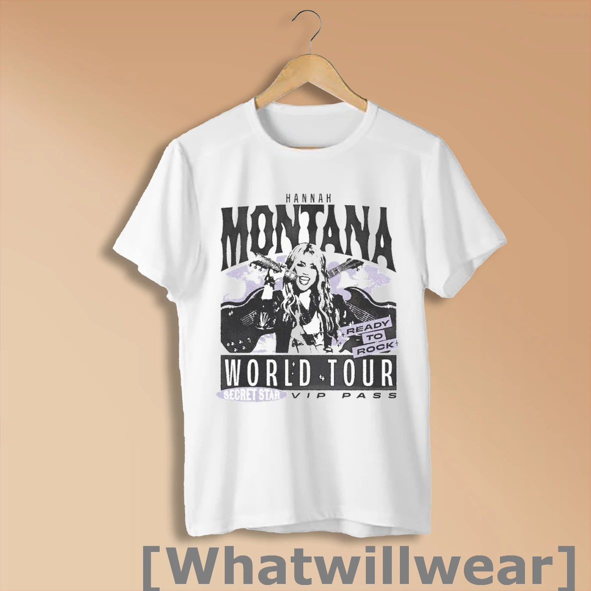 Official Official Hannah Montana World Tour Ready To Rock Secret Star Vip Pass Shirt Sweatshirt
