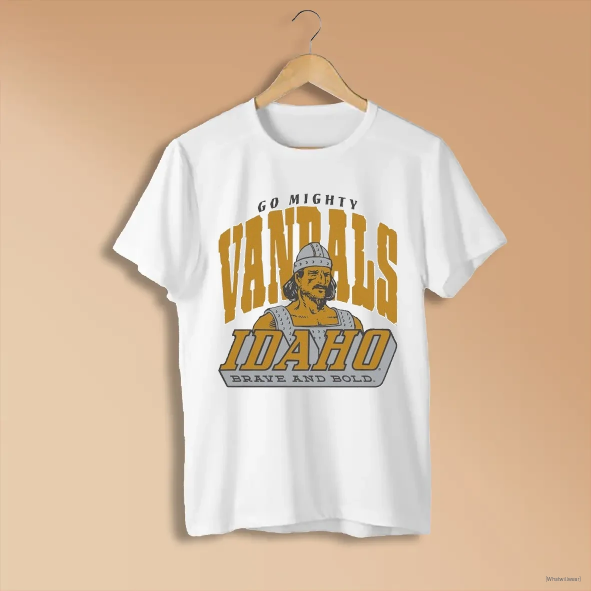 Official Official Official Idaho Mighty Vandals Brave And Bold Go Mighty Logo T Shirts Shirts