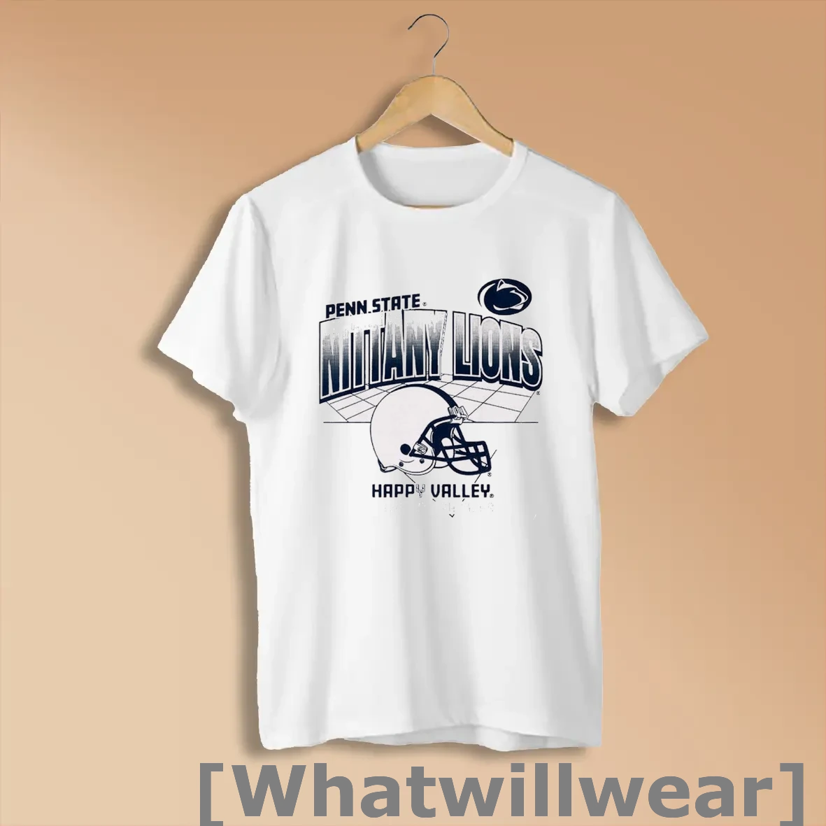Official Official Penn State Nittany Lions Football Ncaa Happy Valley University Park Pa Helmet Grid T Shirts