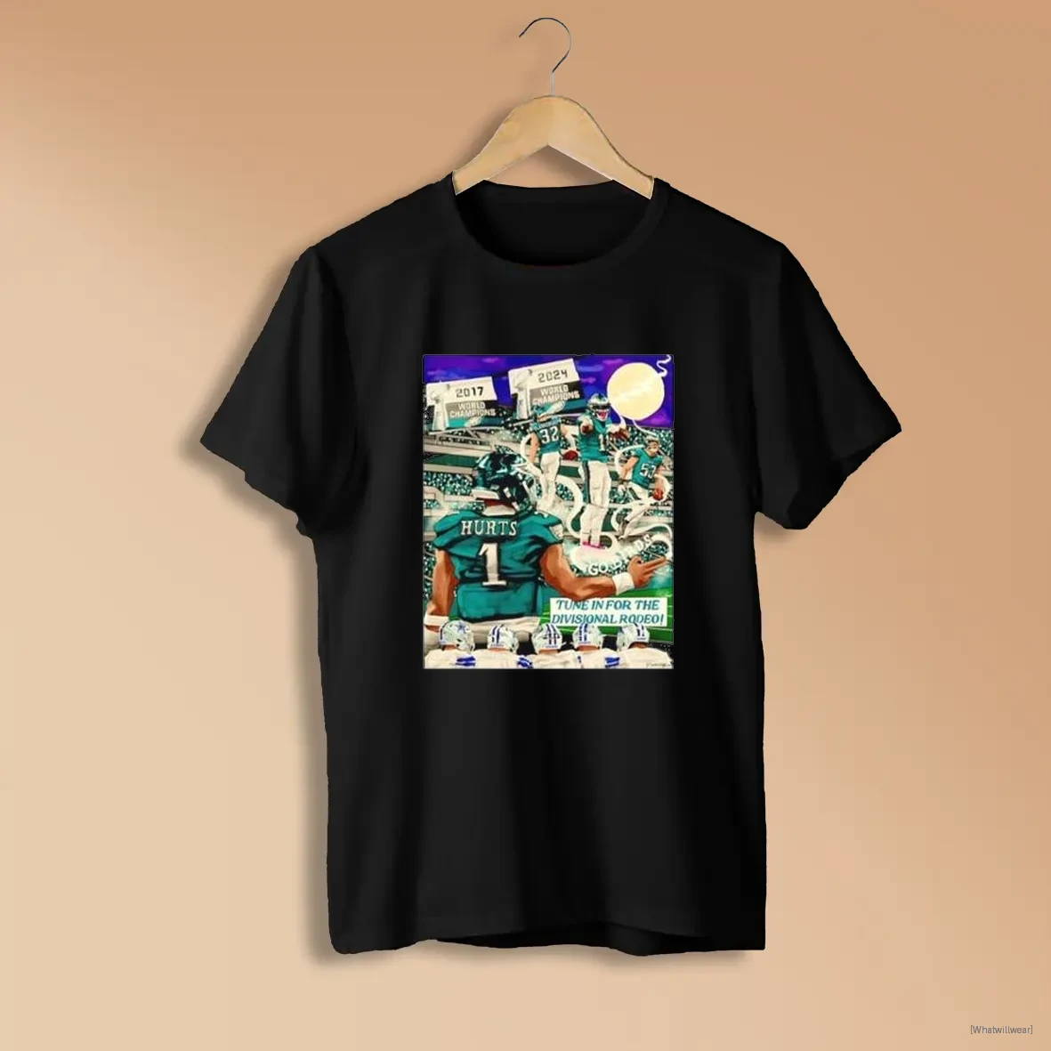 Official Official Philadelphia Eagles Jalen Hurts Tune In For The Divisional Rodeo Shirts