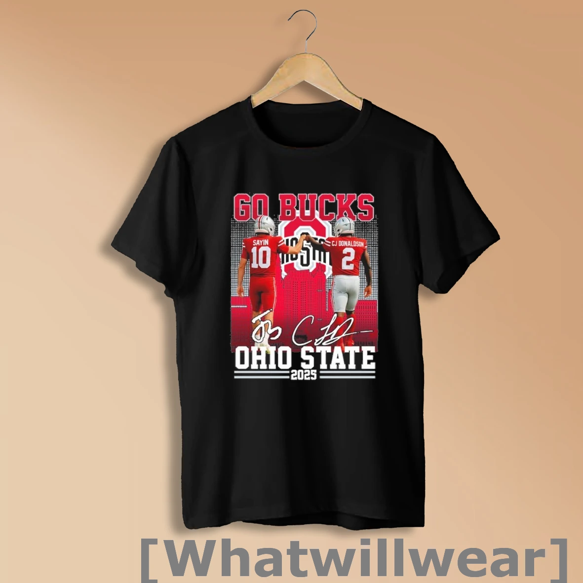 Official Ohio State Buckeyes Julian Sayin And Cj Donaldson Go Bucks Shirt Sweatshirt