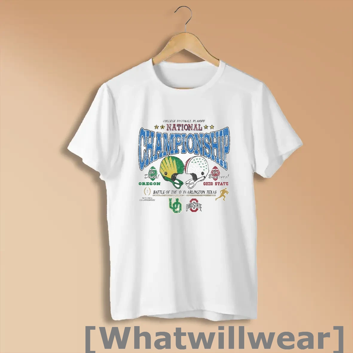 Official Ohio State Vs Oregon 2015 Cfp National Championship Game Matchup Shirts