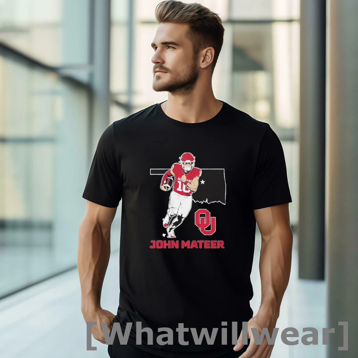 Official Oklahoma Football John Mateer State Star Shirts