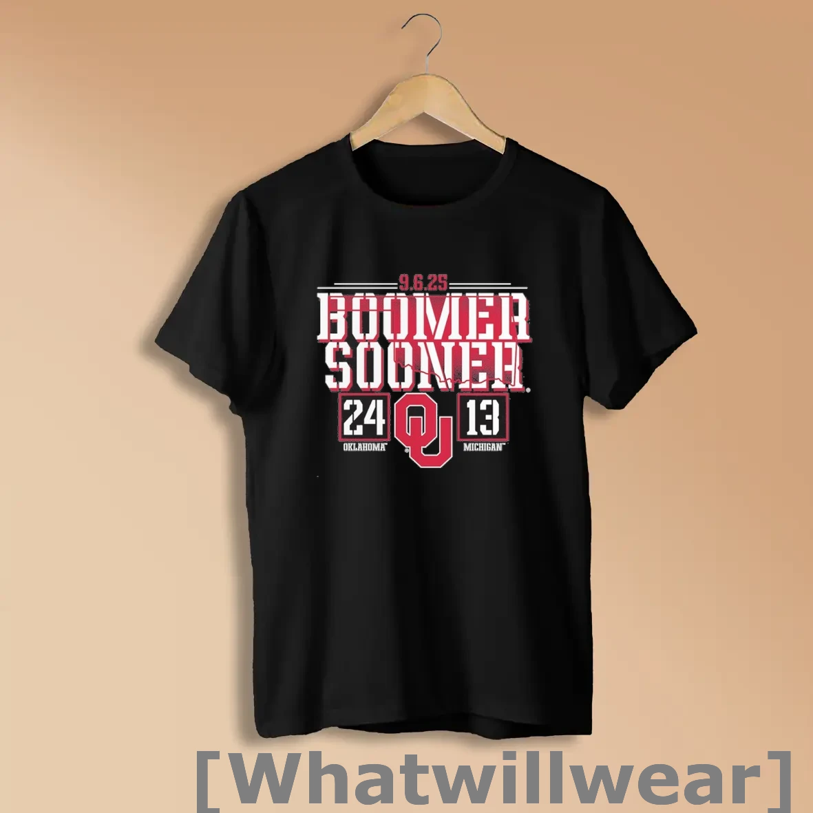 Official Oklahoma Sooners Vs Michigan Wolverines 2025 Gameday Score Shirts