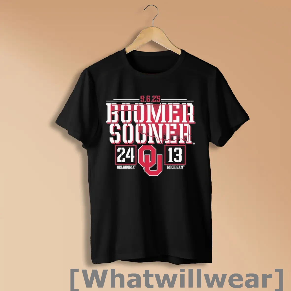 Official Oklahoma Sooners Vs Michigan Wolverines Boomer Sooner 2025 Score Shirts