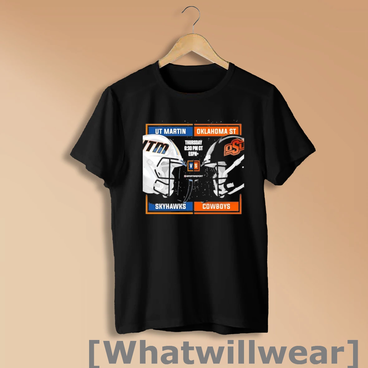 Official Oklahoma State Cowboys Vs Ut Martin Skyhawks 2025 Gameday Football Matchup Shirt Sweatshirt