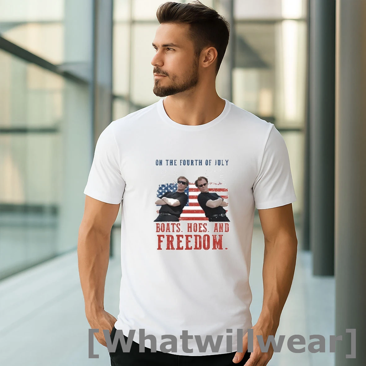 Official On The Fourth Of July Boats Hoes And Freedom Parody Step Brothers Tshirts Sweater