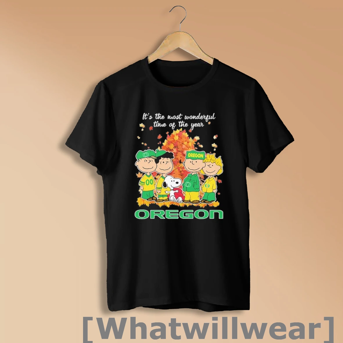 Official Oregon Ducks And Peanuts Character Its The Most Wonderful Time Of The Year Shirt Sweatshirt