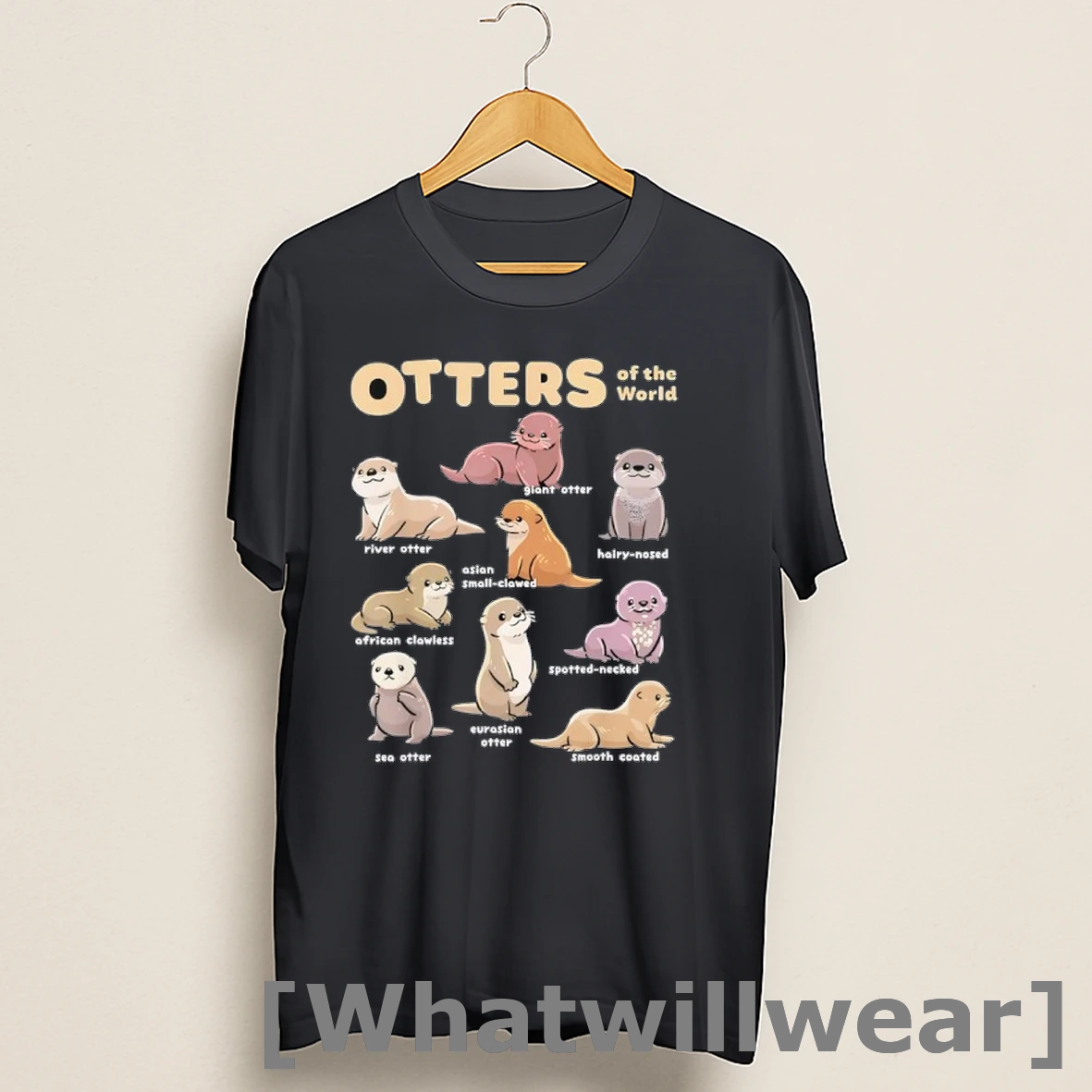 Official Otter Sea Animals Of The World Cartoon Shirts