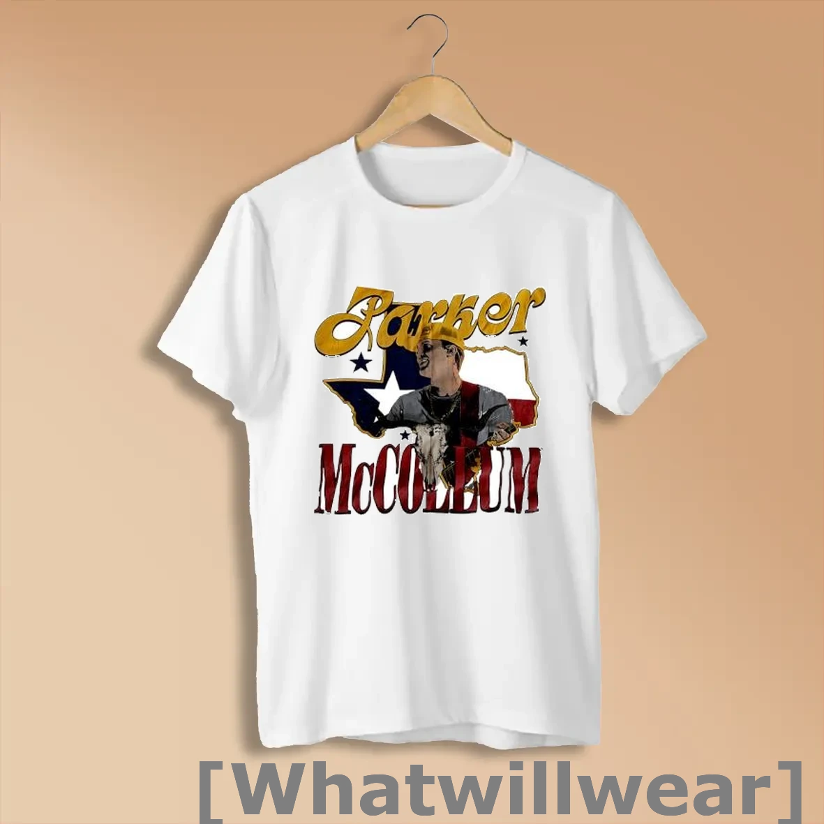 Official Parker Mccollum Country Singer Musician Texas Bull Skull Concert Tour Shirts