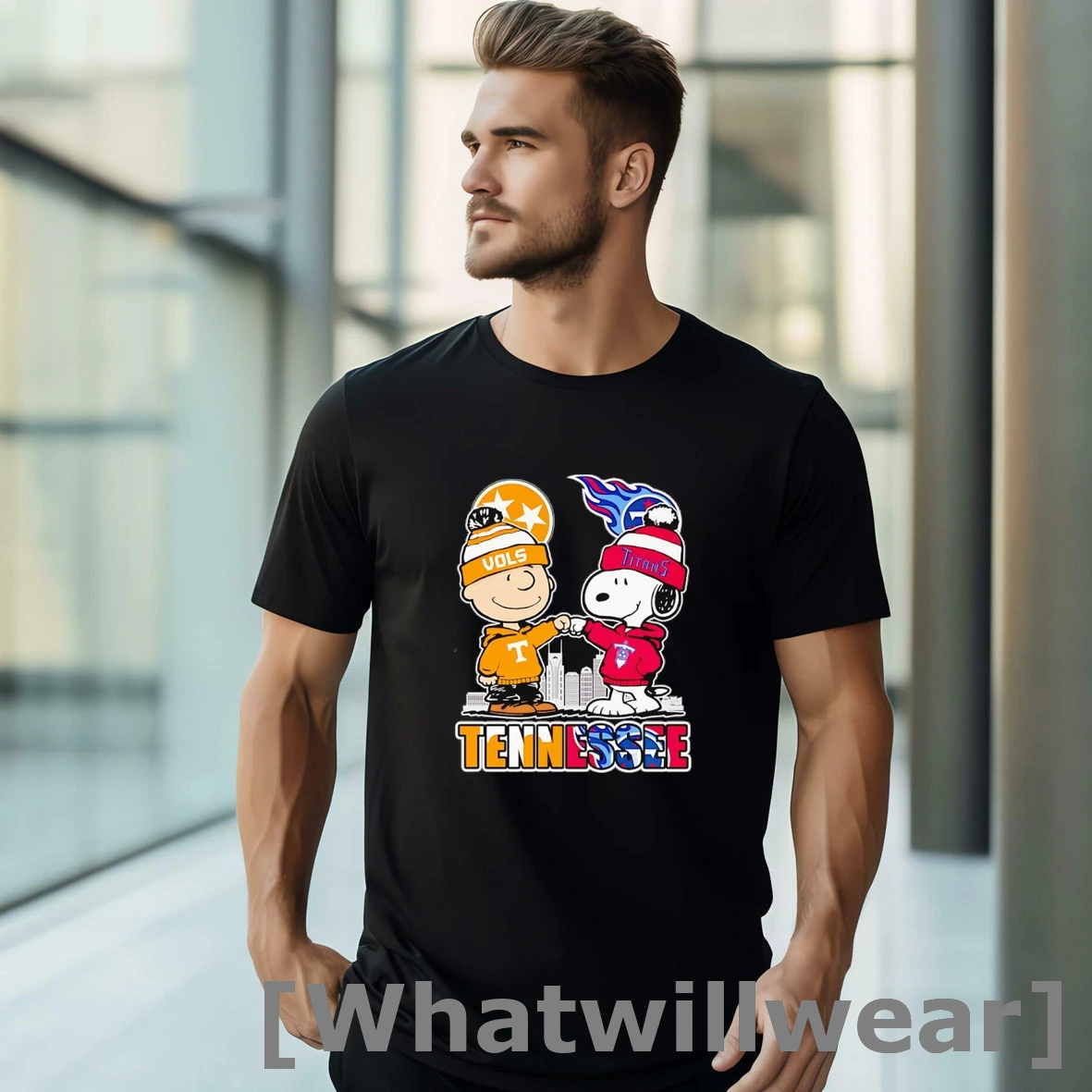 Official Peanuts Charlie Brown And Snoopy Tennessee Sports Tshirts Sweater