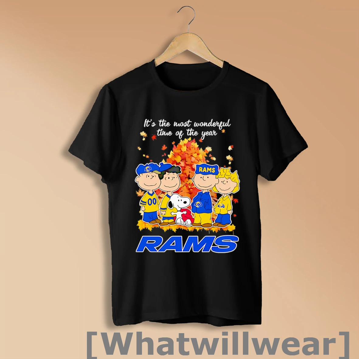 Official Peanuts Its The Most Wonderful Time Of The Year Rams Shirt Sweatshirt
