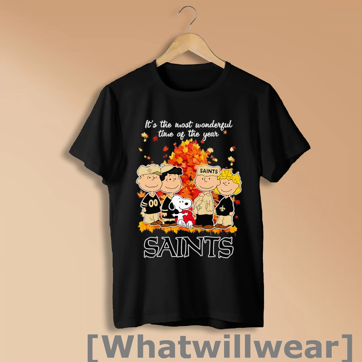 Official Peanuts Its The Most Wonderful Time Of The Year Saints Shirt Sweatshirt