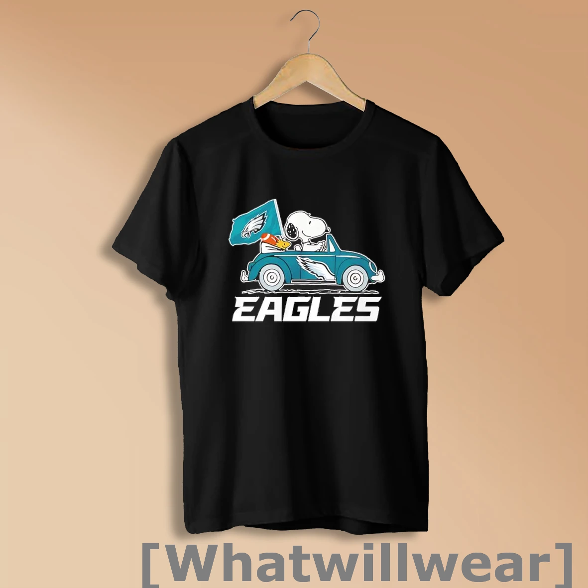 Official Philadelphia Eagles Flag Snoopy And Woodstock Driving Car Shirt Sweatshirt
