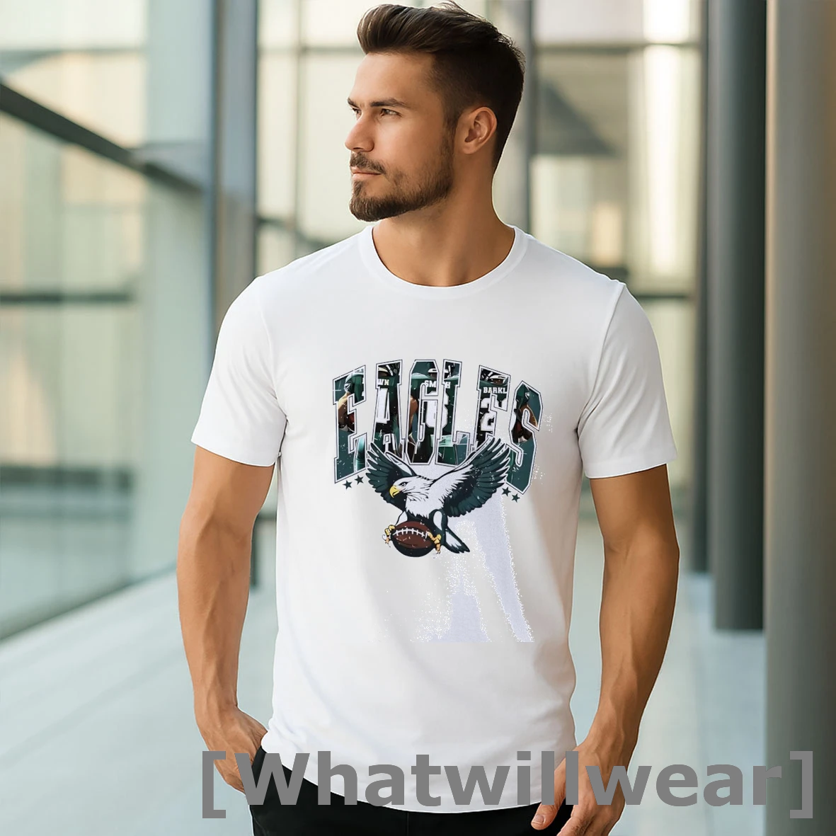 Official Philadelphia Eagles Green Eagle American Football Team Game Day Retro Classic Mens Tshirts Sweater
