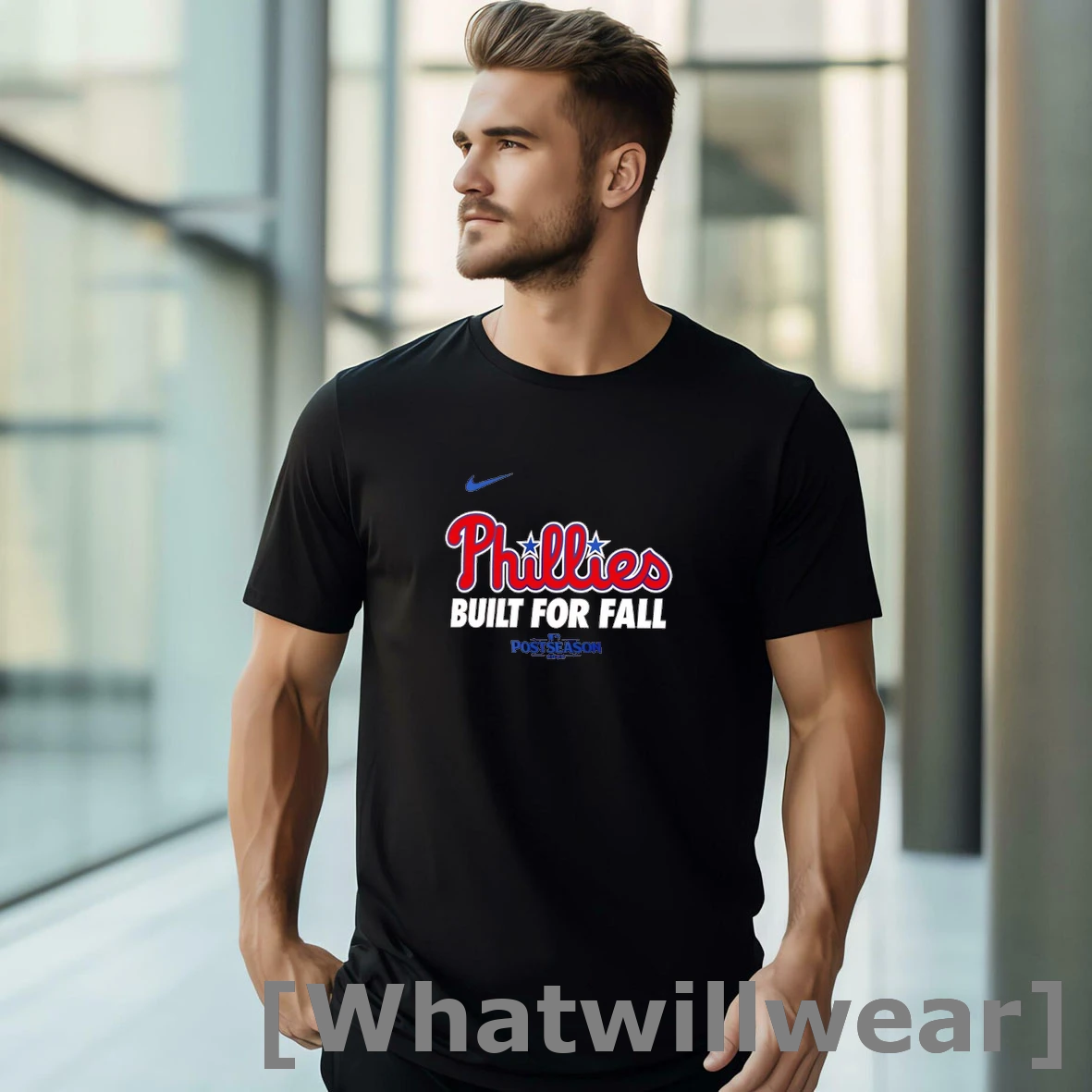 Official Philadelphia Phillies Built For Fall 2025 Mlb Postseason Nike Logo Tshirts Sweater
