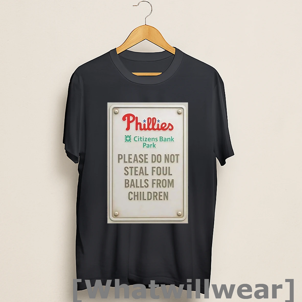 Official Phillies Citizens Bank Park Please Do Not Steal Foul Balls From Children Shirts