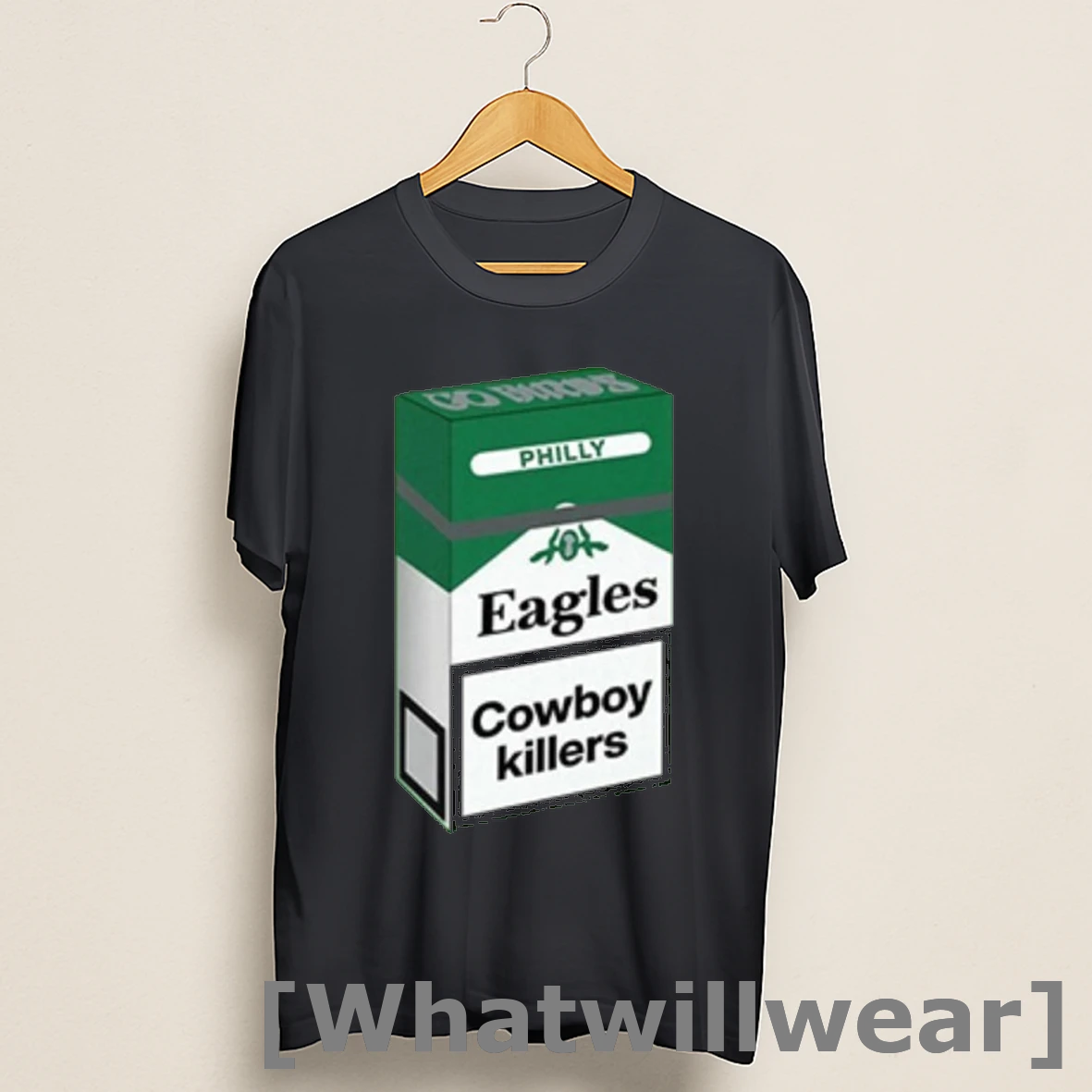 Official Philly Football Cowboy Killers Cigarette Parody Kelly Green Eagles Shirts