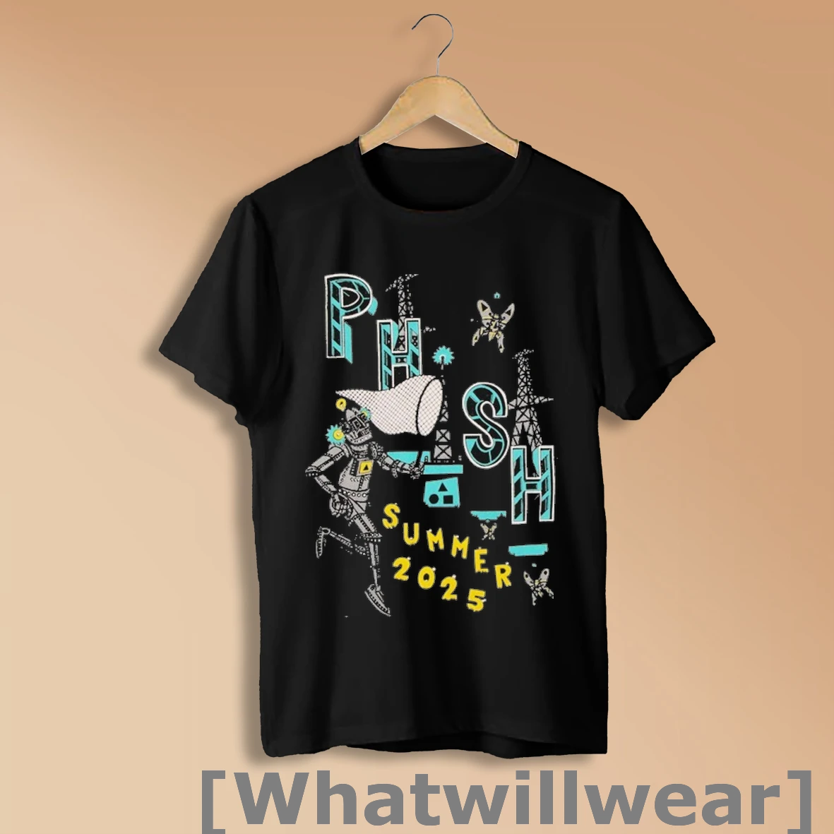 Official Phish Pollock Robot Butterfly Summer 2025 Shirt Sweatshirt
