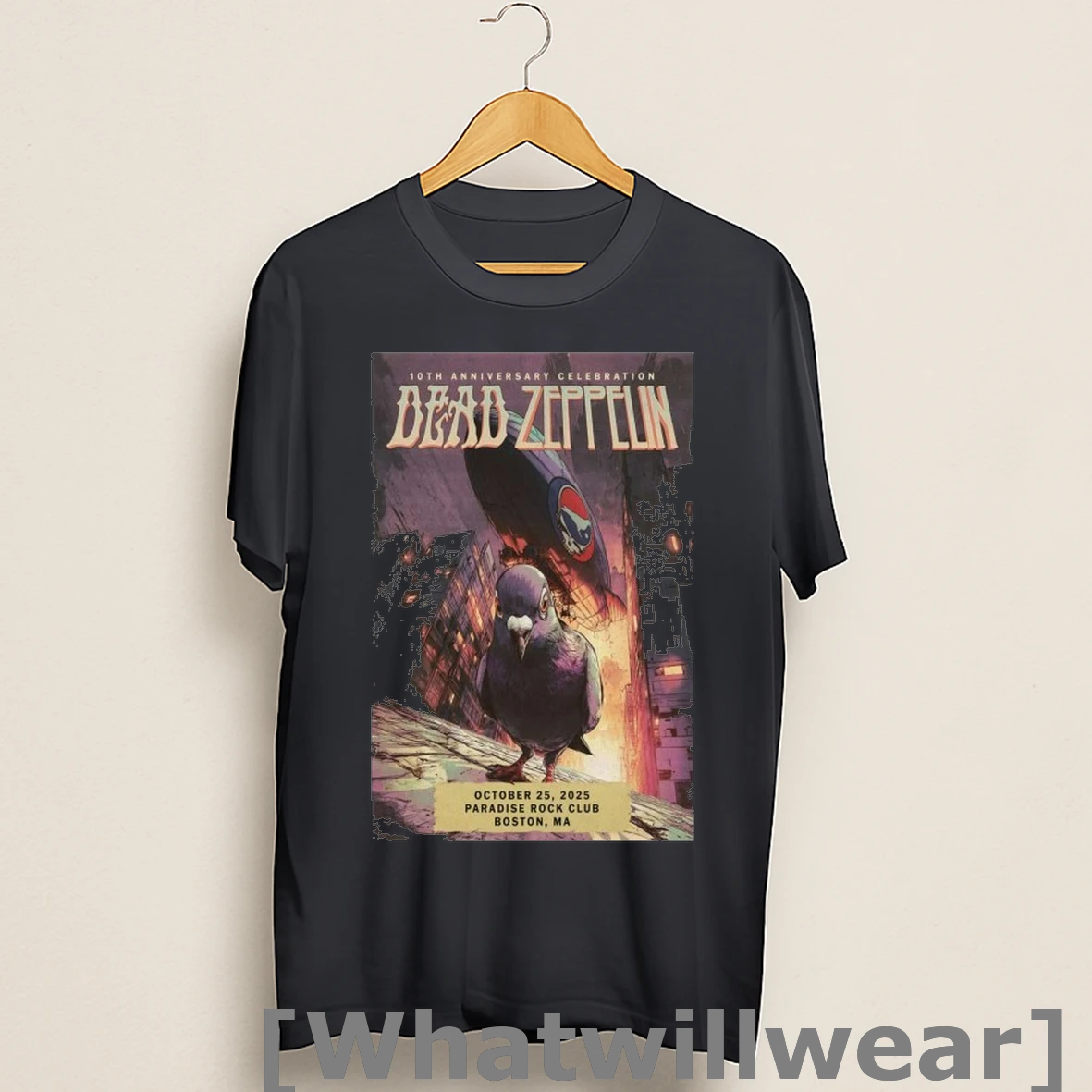 Official Pigeons Playing Ping Pong X Grateful Dead Oct 25 2025 Boston Ma Shirts