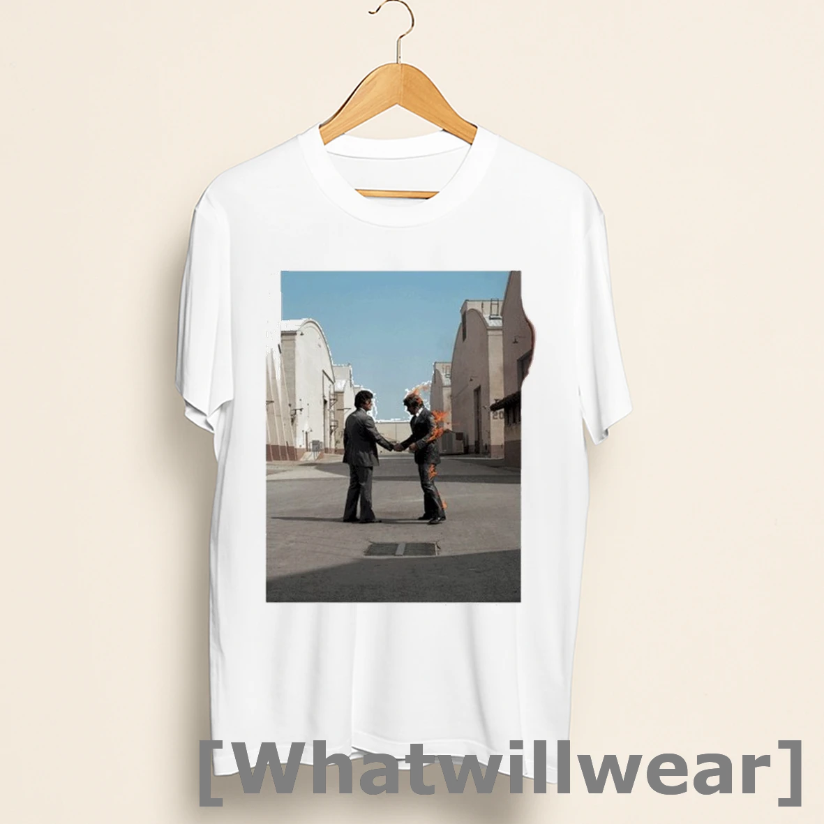 Official Pink Floyd Wish You Were Here Burning Man Shirts