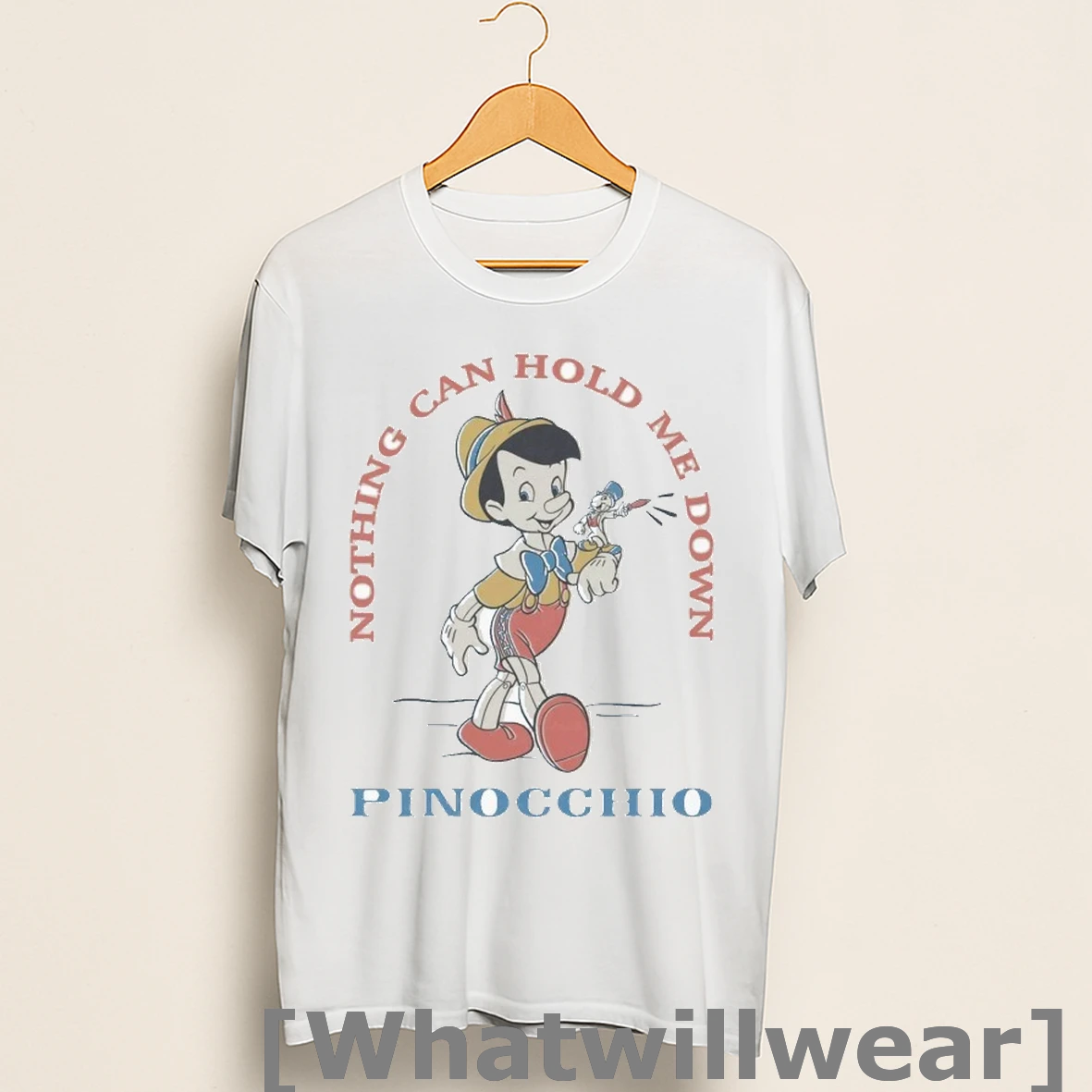 Official Pinocchio And Jiminy Cricket Nothing Can Hold Me Down 85th Anniversary Shirts