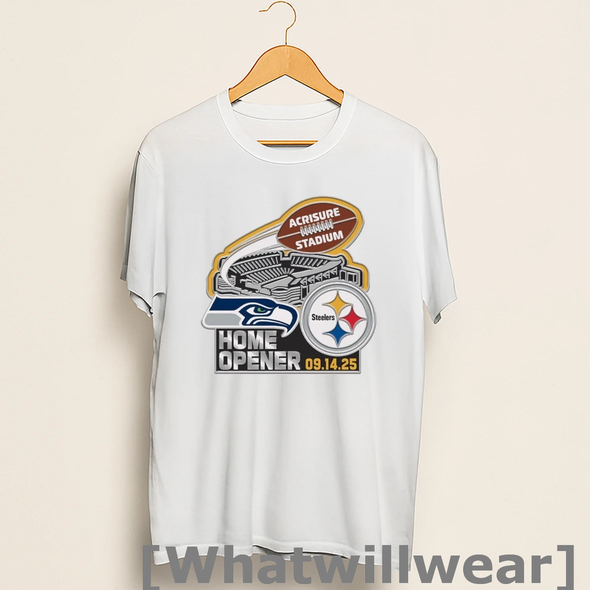 Official Pittsburgh Steelers Vs Seattle Seahawks Home Opener At Acrisure Stadium On September 14 2025 Shirts