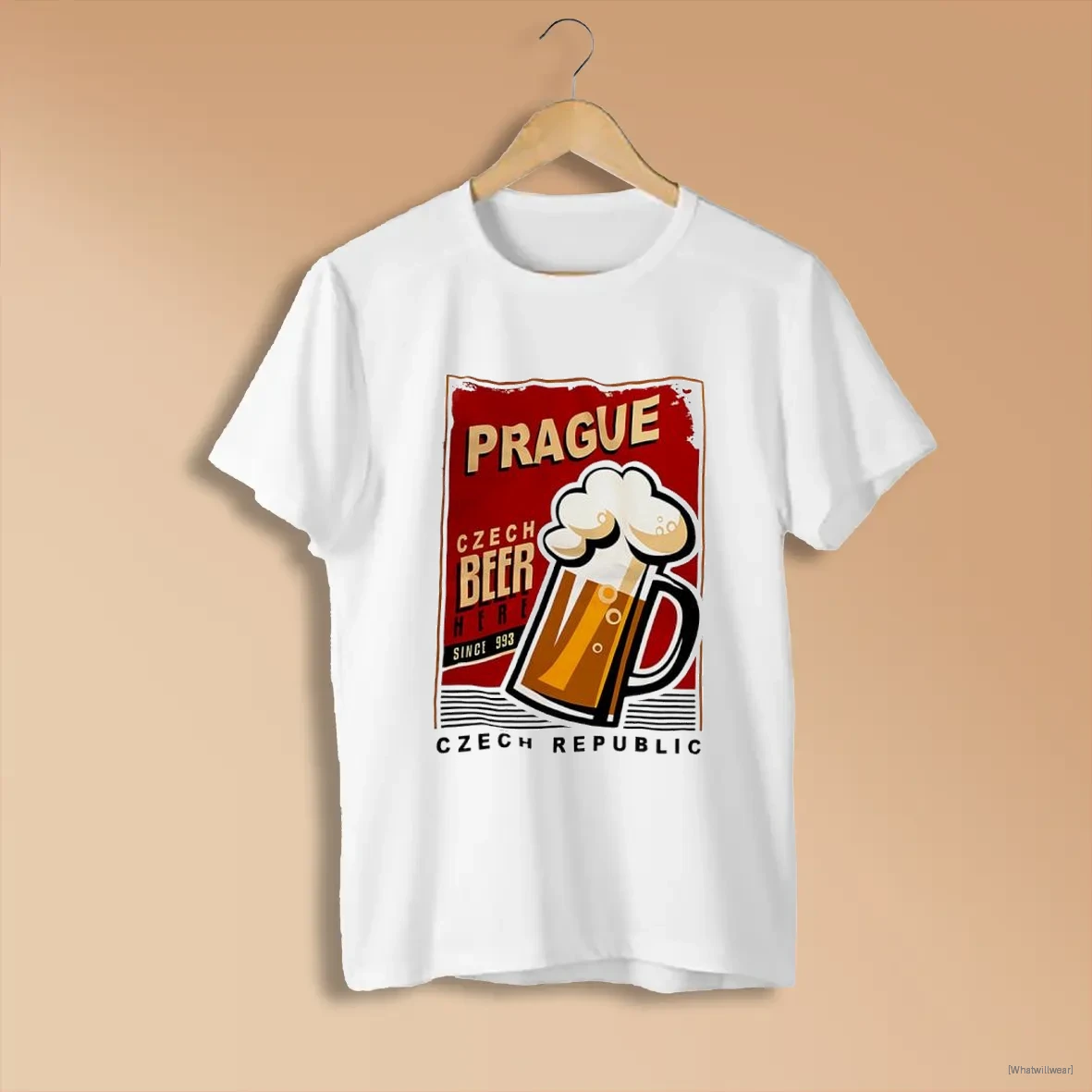 Official Prague Czech Republic Beer T White Shirts