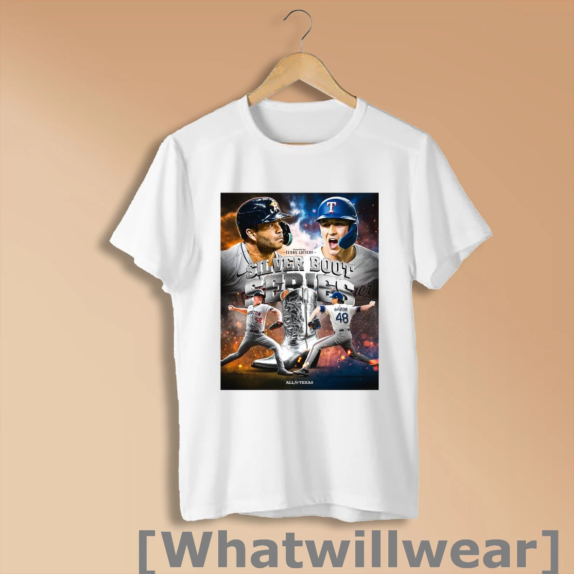 Official Presented By Texas Lottery Silver Boot Series Texas Rangers Vs Houston Astros Poster Shirt Sweatshirt