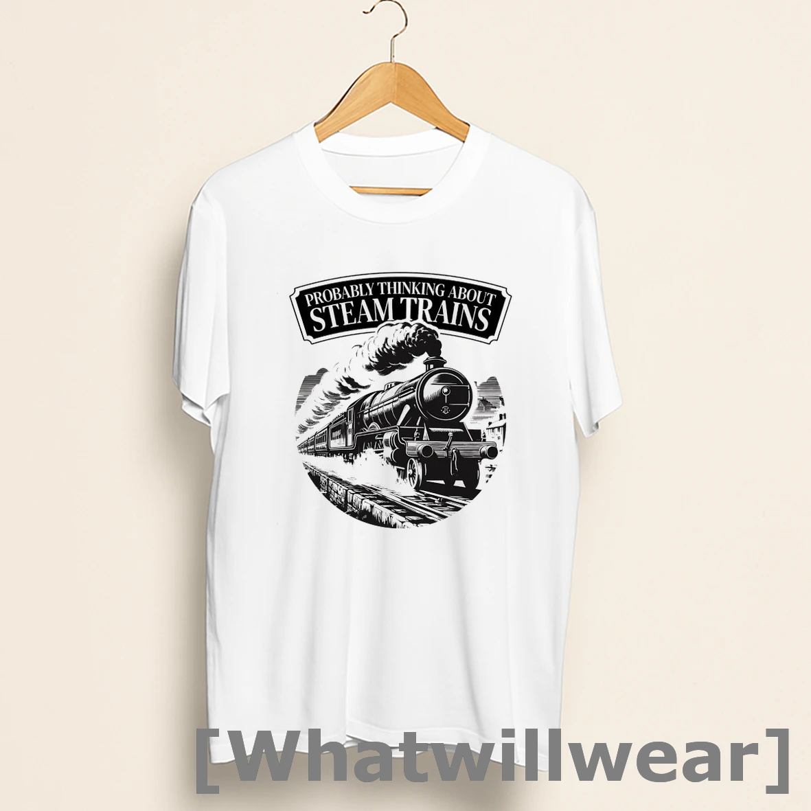 Official Probably Thinking About Steam Trains Shirts