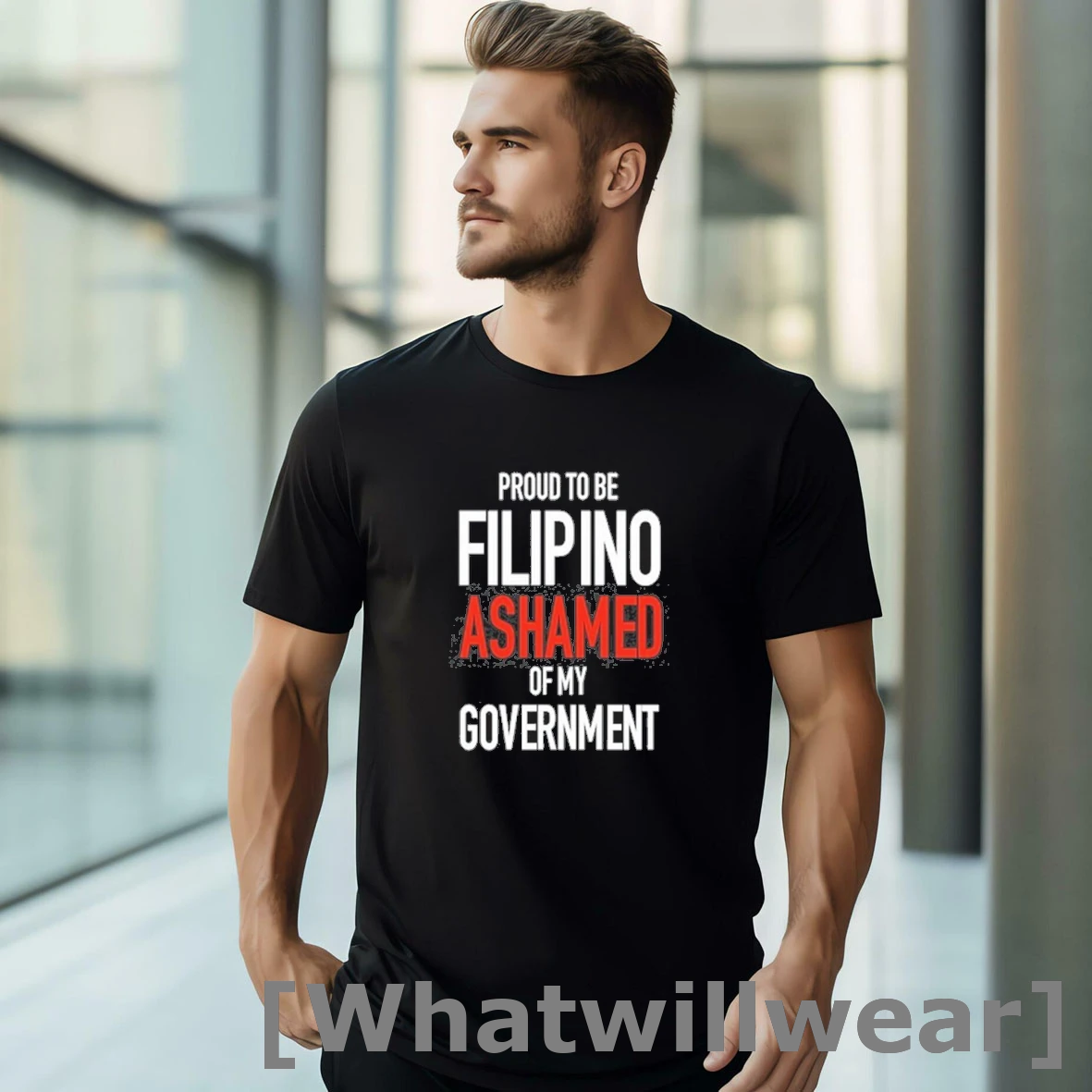 Official Proud Tobe Filipino Ashamed Of My Government Tshirts Sweater