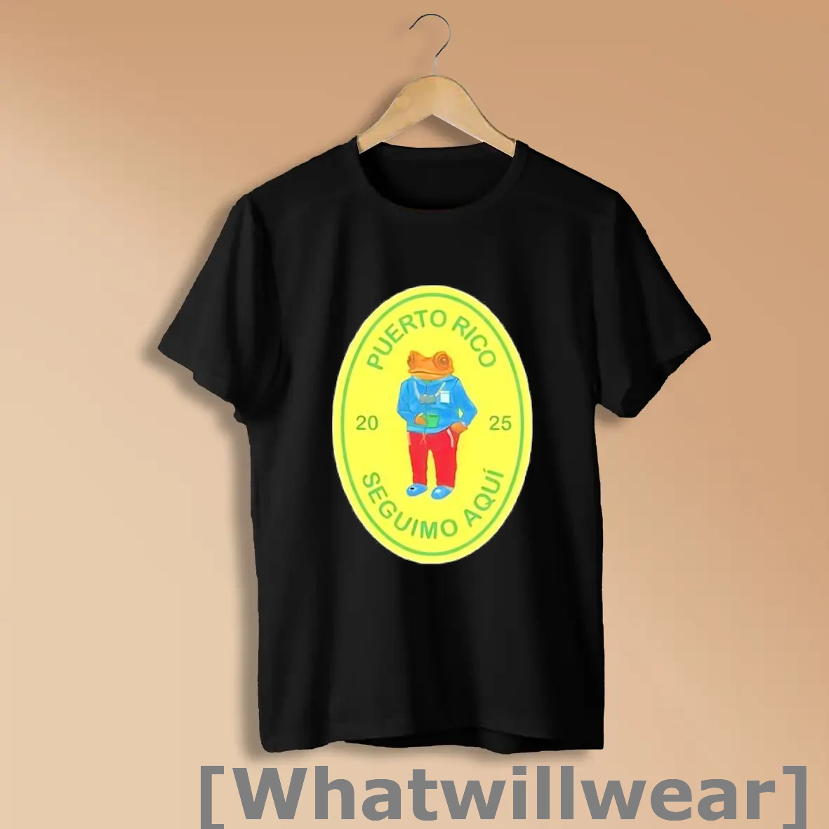 Official Puerto Rico 2025 Seguimos Aqui Frog Tourist With Camera Shirts