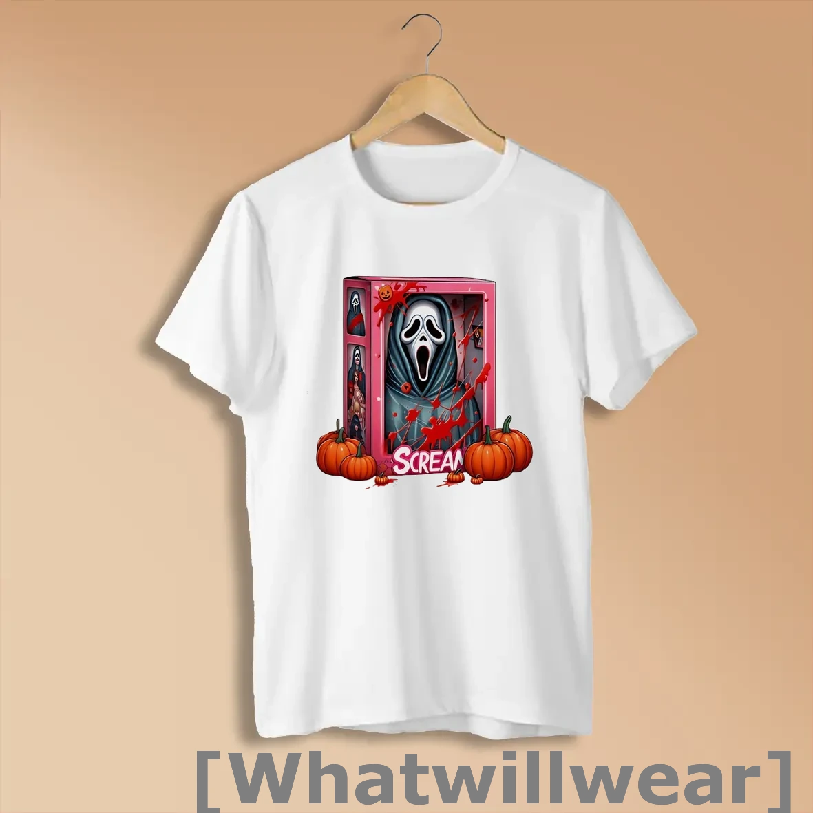 Official Pumpkin Scream Ghostface Barbie Box Halloween Shirts