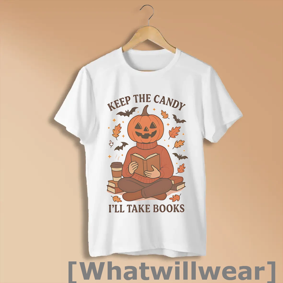 Official Pumpkin Keep The Candy Ill Take Books White Shirts
