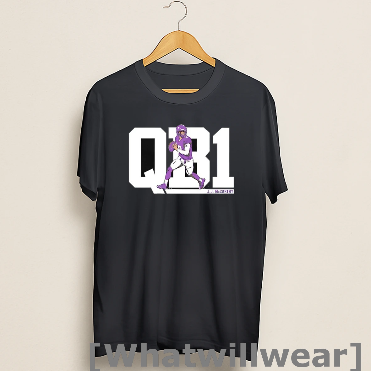 Official Qb1 J J Mccarthy Minnesota Vikings Football Shirts