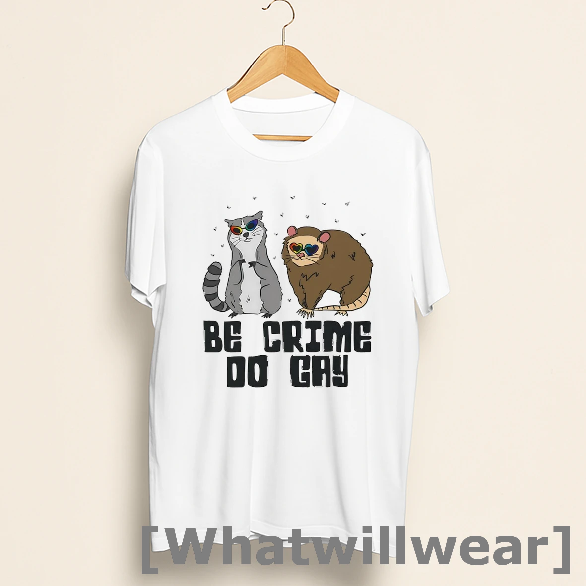 Official Raccoon And Opossum Be Crime Do Gay Shirts