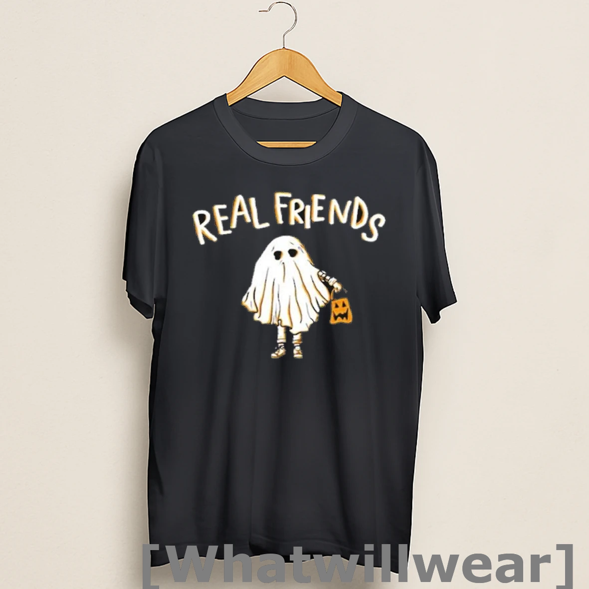 Official Real Friends Trick Or Treat Ghost Halloween Shirts